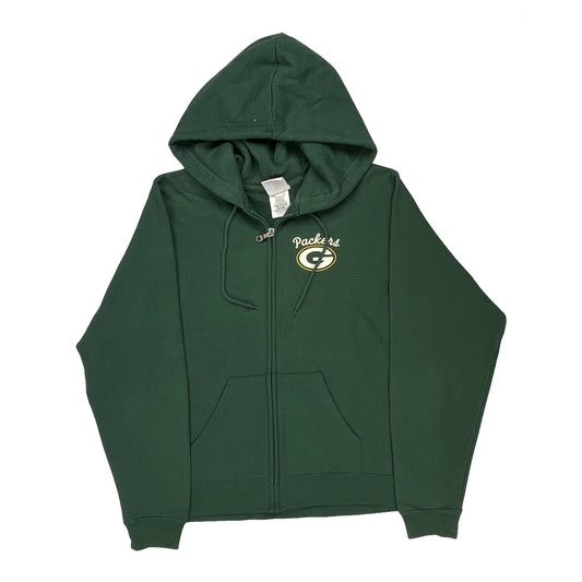 Packers Nfl Hoodie - Large Green Cotton Blend