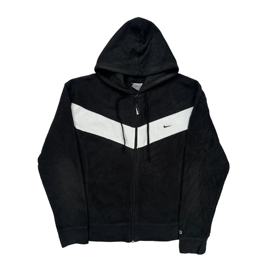 Chevron Design Nike Hoodie - 2XL White Polyester