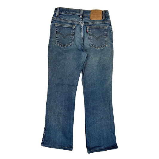 517 Levis Boot Cut Jeans - 28W UK 8 Blue Denim