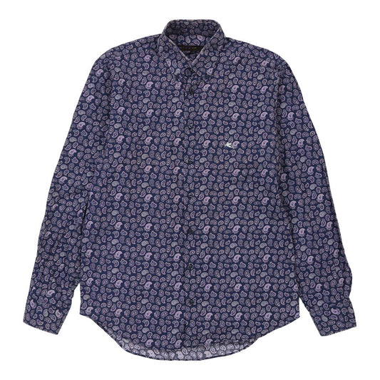 Vintage Etro Patterned Shirt - Medium Purple Cotton